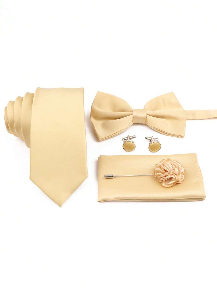 Pocket Square Set - SGIAWETA-5 szt./zestaw Krawat dla drużby w