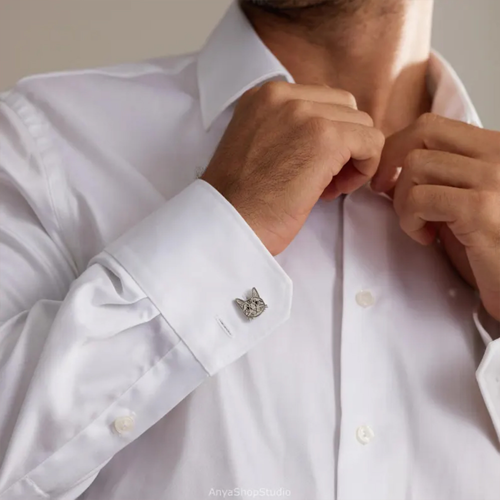 Spinki do mankietów z własnym  – Tie Clip Silver recenzja i cena