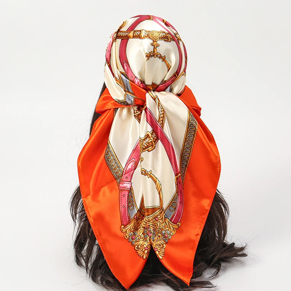 Modne szaliki 90*90cm damskie  – Ascot Neck Scarf recenzja i cena