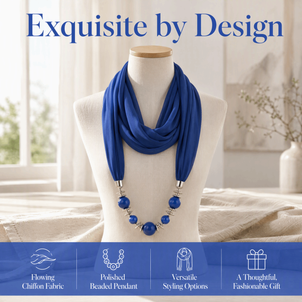 Nowy szalik z szyfonu w jednol – Infinity Scarf Knit recenzja i cena