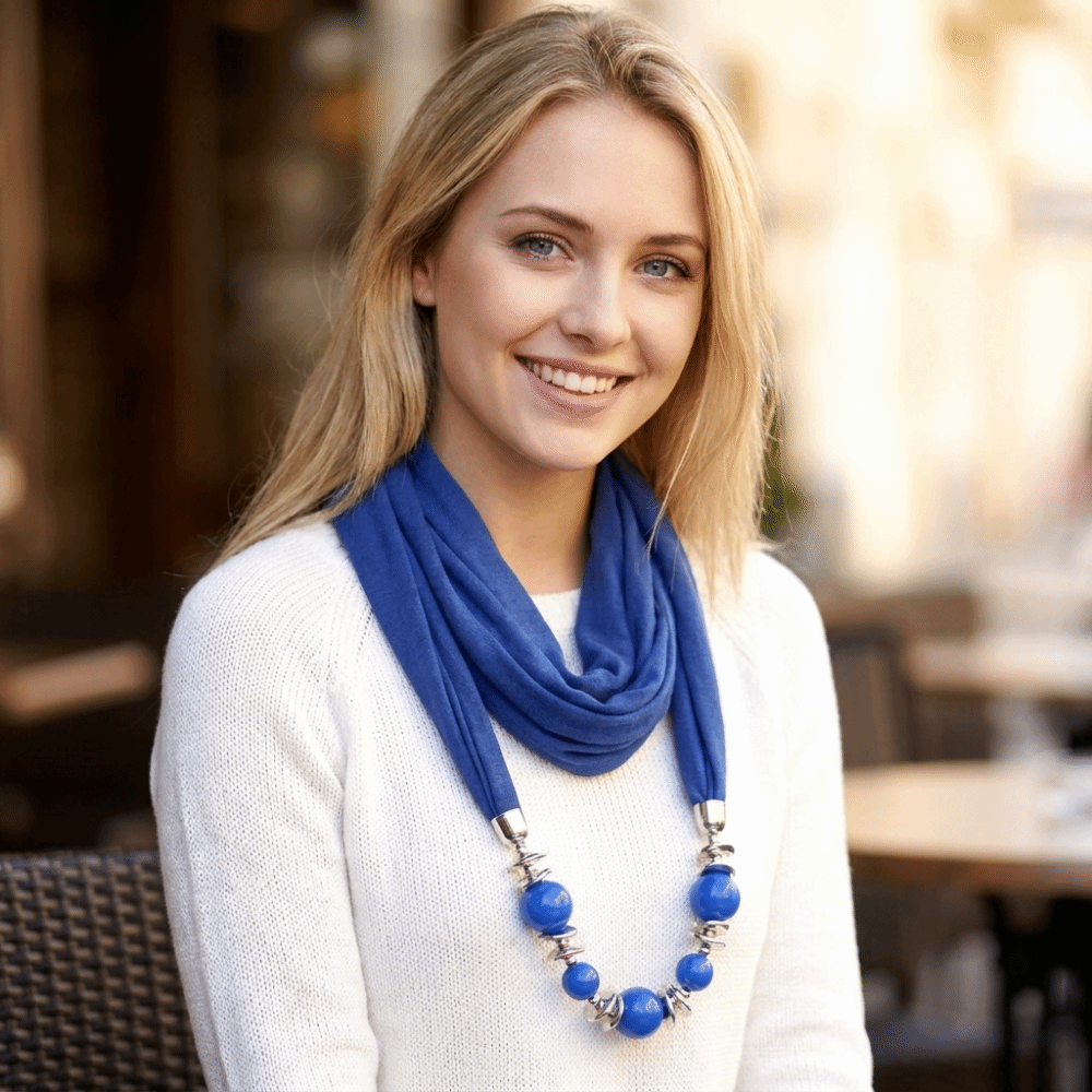 Modny szalik z szyfonu, naszyj – Infinity Scarf Knit recenzja i cena